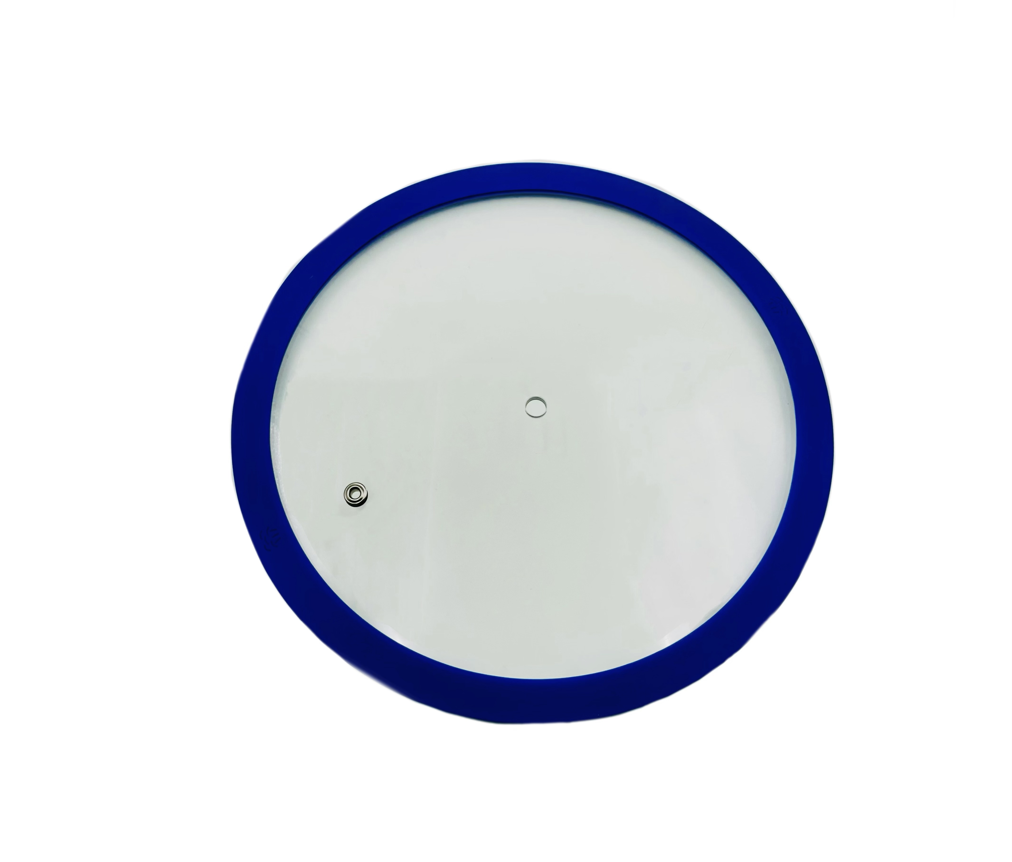 China Metallic Blue Silicone Glass Lid with Steam Control Feature ...